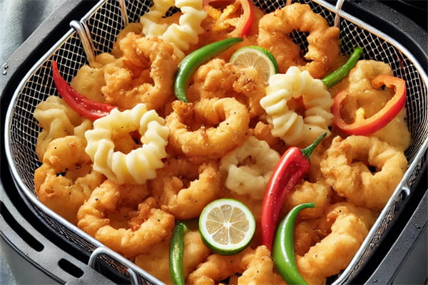 Air Fry the Tempura Veggies