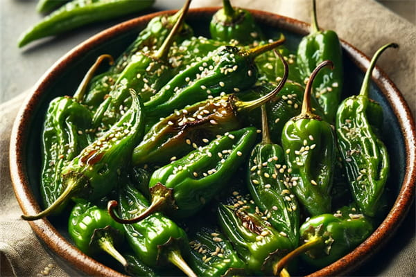 Air Fryer Soy-Ginger Shishito Peppers